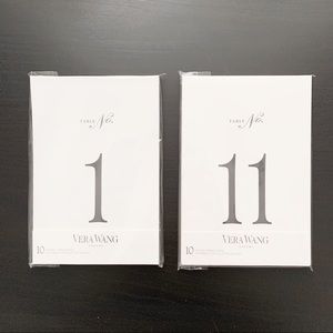 NEW Vera Wang Table Numbers 1 - 20 (plus blanks)
